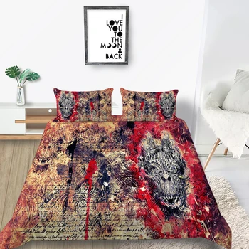Demon Bedding Set King Vintage Scary Fashionable Watercolour Duvet Cover Skull Queen Twin Full Single Double Creative Bed Set
Demon Bedding Set King Vintage Scary Fashionable Watercolour Duvet Cover Skull Queen Twin Full Single Double Creative Bed Set