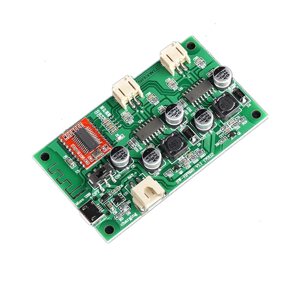 Digital Amplifier Board 2X6W DC 5V/3.7V Battery Power Channel Audio Lithium Bluetooth Applicable Speaker 4 6 8
Digital Amplifier Board 2X6W DC 5V/3.7V Battery Power Channel Audio Lithium Bluetooth Applicable Speaker 4 6 8