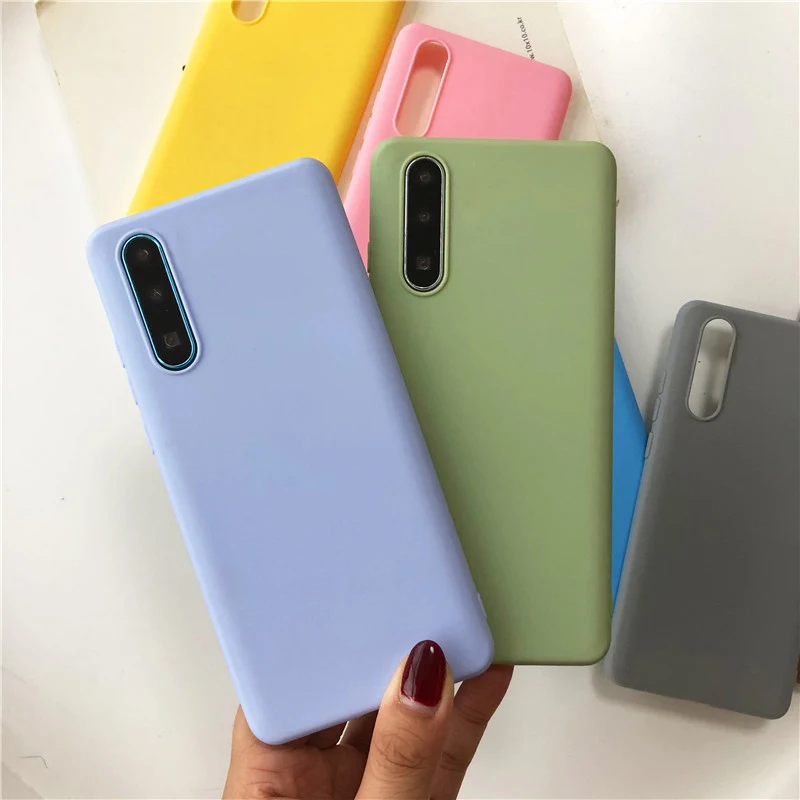 Цветной мягкий чехол из ТПУ для Samsung Galaxy M10 M20 M30 M40 A10 A20 A30 A40 A50 A60 A70 A80 A6 A8 Plus J4 J6 A7 2018