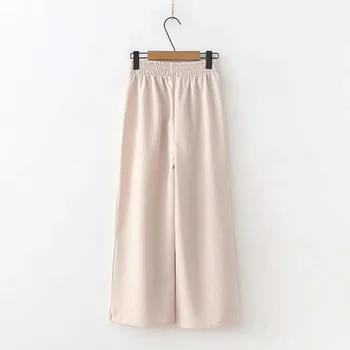 Fashion 2019 Spring New Women Wide Leg Pants Retro Stripes High Waist Nine Pants Casual Solid Elastic Waist Trousers
Fashion 2019 Spring New Women Wide Leg Pants Retro Stripes High Waist Nine Pants Casual Solid Elastic Waist Trousers