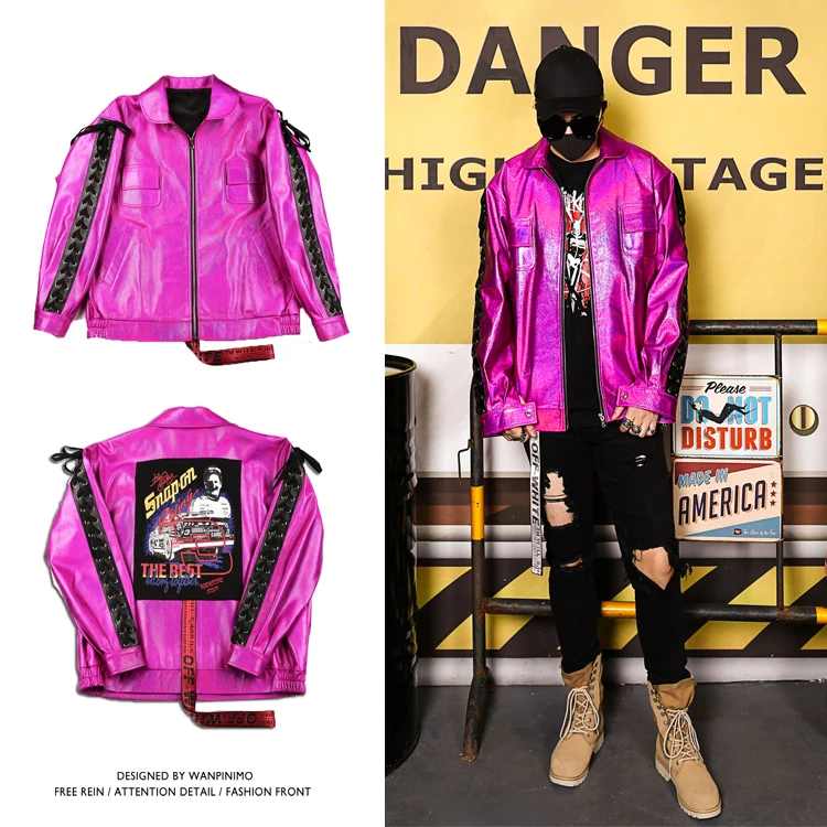 S-XL! Night show male singer costume China new rap Korean men's rock pu leather jacket new nightclub personality DJ men's clothi
S-XL! Night show male singer costume China new rap Korean men's rock pu leather jacket new nightclub personality DJ men's clothi