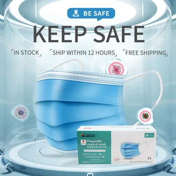 Real Stock 200PCS Medical Surgical Mask Disposable Nonwove 3 Layer Ply Filter Mask Anti-Dust Elastic Earloop Mouth Face Masks
Real Stock 200PCS Medical Surgical Mask Disposable Nonwove 3 Layer Ply Filter Mask Anti-Dust Elastic Earloop Mouth Face Masks