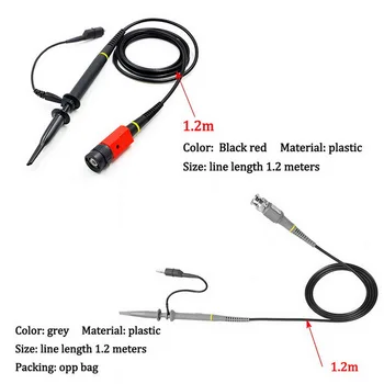 P4100 100MHz Oscilloscope Scope Clip Probe Test Leads High Precision Scope Analyzer Alligator Test Clip Probe
P4100 100MHz Oscilloscope Scope Clip Probe Test Leads High Precision Scope Analyzer Alligator Test Clip Probe
