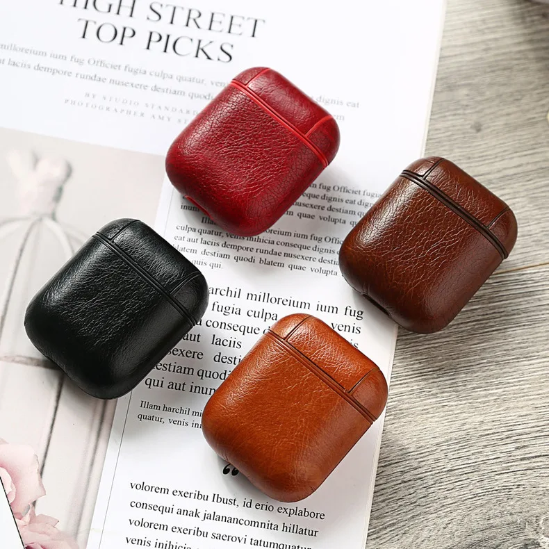 For Apple Bluetooth Headset Cover Airpods Leather Luxury Case Series Fashion Business leather Airpods Case canbe customized logo
For Apple Bluetooth Headset Cover Airpods Leather Luxury Case Series Fashion Business leather Airpods Case canbe customized logo