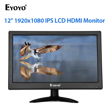 Eyoyo EM12F 12" FHD 1920x1080 IPS LCD HDMI Monitor Screen with AV BNC VGA USB for PC Computer CCTV Security Surveillance DVD
Eyoyo EM12F 12" FHD 1920x1080 IPS LCD HDMI Monitor Screen with AV BNC VGA USB for PC Computer CCTV Security Surveillance DVD