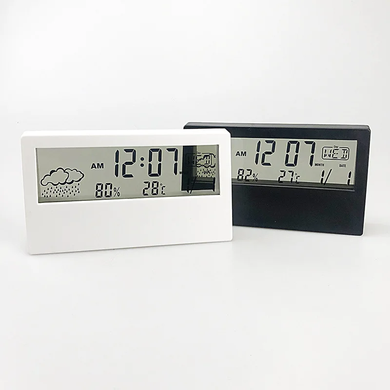 LCD Clock Electronic Table Clock Hygrothermograph Alarm Clock Creative Electronic Digital Display Multi-Function White Light
LCD Clock Electronic Table Clock Hygrothermograph Alarm Clock Creative Electronic Digital Display Multi-Function White Light