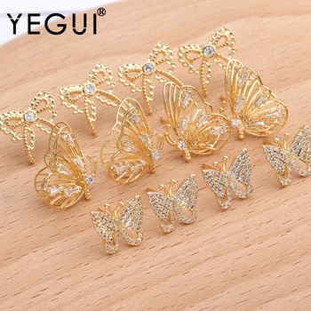 YEGUI M666,jewelry making,18k gold plated,0.3 microns,zircon pendant,butterfly shape,jewelry accessories,diy earrings,10pcs/lot
YEGUI M666,jewelry making,18k gold plated,0.3 microns,zircon pendant,butterfly shape,jewelry accessories,diy earrings,10pcs/lot