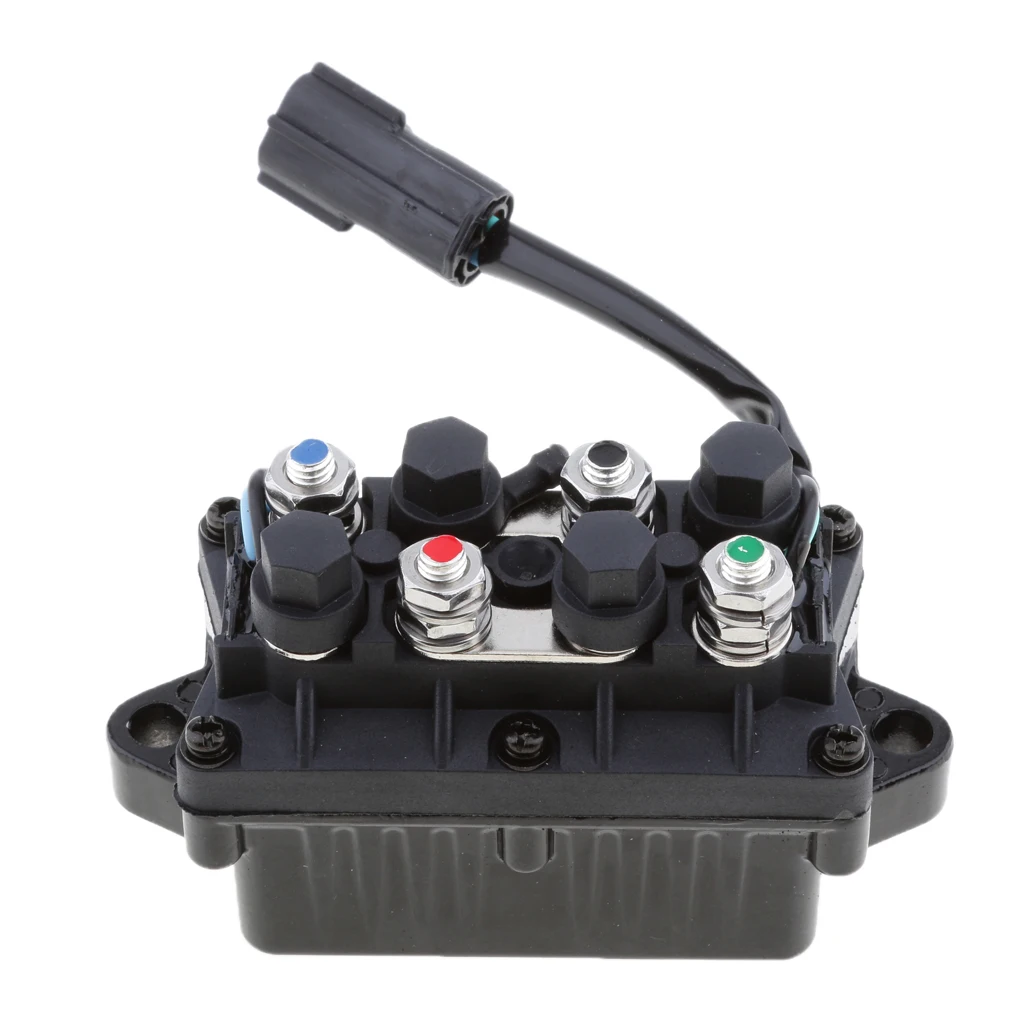 Black Power Trim Relay Box 2 Pin For 4 Stroke 40-225HP Yamaha Outboard Motor Black Power Trim Relay Box 2 Pin For 4 Stroke 40-225HP Yamaha Outboard Motor