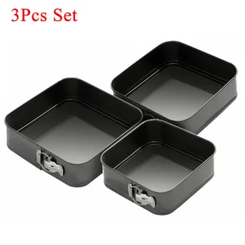 3Pcs/Set Square Shape Cake Tins Mold Non Stick Baking Bake Trays Pan Carbon Steel Make Cakes Tortes Desserts
3Pcs/Set Square Shape Cake Tins Mold Non Stick Baking Bake Trays Pan Carbon Steel Make Cakes Tortes Desserts