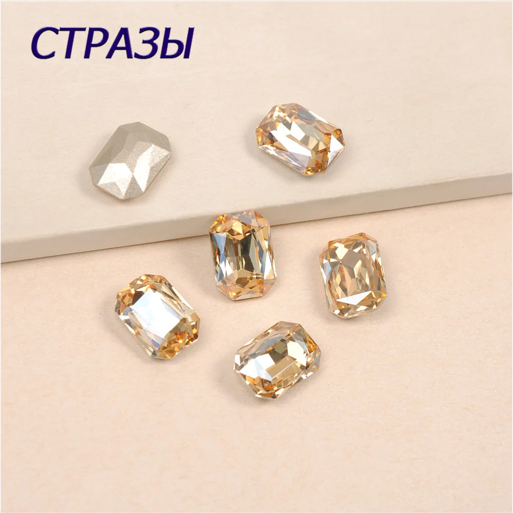 New Golden Shadow Rectangular octagonal shape pointback crystal strass glass rhinestones for clothing shoes bags Accessories
New Golden Shadow Rectangular octagonal shape pointback crystal strass glass rhinestones for clothing shoes bags Accessories