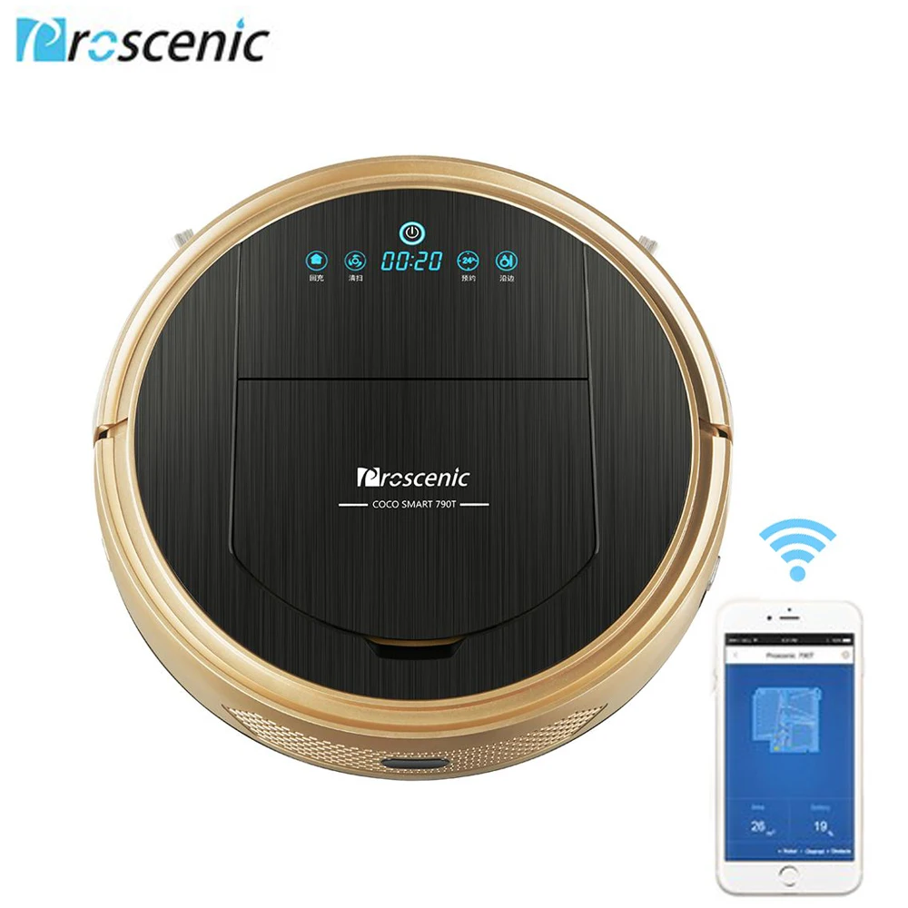 Robotic Vacuum Cleaner Proscenic 790T 1200Pa Power Suction Vacuum Dust Mopping WIFI Connected APP Smart Planned Vacuum Cleaner
Robotic Vacuum Cleaner Proscenic 790T 1200Pa Power Suction Vacuum Dust Mopping WIFI Connected APP Smart Planned Vacuum Cleaner