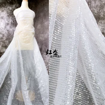 Transparent crystal full sequins tulle mesh lace fabric, 2020 NEW arrival dresses diy material, windows curtains decoration lace
Transparent crystal full sequins tulle mesh lace fabric, 2020 NEW arrival dresses diy material, windows curtains decoration lace