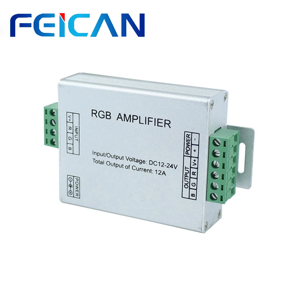 DC12-24V 12A 3 Channel Output RGB LED Amplifier For 5050 3528 RGB LED Strip Power Repeater Amplifier Console Free Shipping
DC12-24V 12A 3 Channel Output RGB LED Amplifier For 5050 3528 RGB LED Strip Power Repeater Amplifier Console Free Shipping