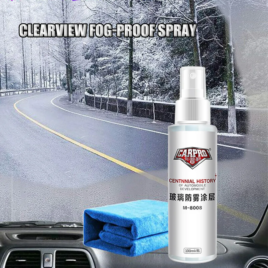 Фото Car Windshield Windows Clear View Fog-Proof Spray for Glass With A Towel Cleaner Accessories 2019 Multifunction#20 | Дом и сад