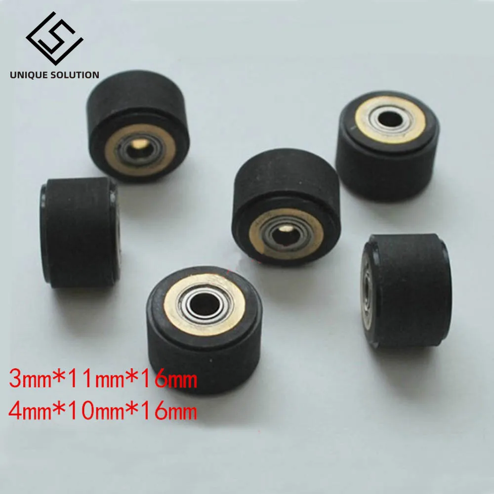 

3X for Mimaki Roland CAMM Graphtec CE5000 120 Liyu Cutting Plotter Vinyl Cutter Pinch Roller Push Wheel Roll Feed Rubber Copper