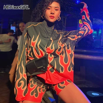 HEYounGIRL Fire Flame Print Harajuku Crewneck Sweatshirt Woman Casual Long Sleeve Pullovers Streetwear Oversize Hoodies Women
HEYounGIRL Fire Flame Print Harajuku Crewneck Sweatshirt Woman Casual Long Sleeve Pullovers Streetwear Oversize Hoodies Women