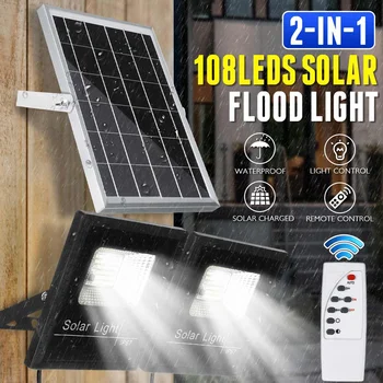 500W LED Solar Flood Light Remote Control Spotlight IP67 Waterproof Street Light Dimmable Outdoor Garden Lamp Timer Function
500W LED Solar Flood Light Remote Control Spotlight IP67 Waterproof Street Light Dimmable Outdoor Garden Lamp Timer Function