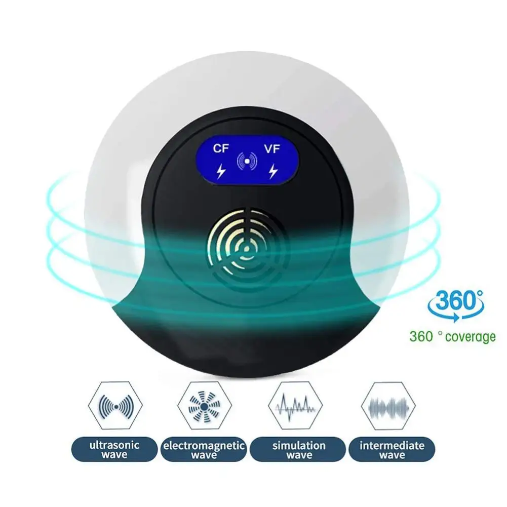 New 360 Degrees Ultrasonic Electronic Mosquito Repeller Mouse Cockroach Pest Reject
New 360 Degrees Ultrasonic Electronic Mosquito Repeller Mouse Cockroach Pest Reject