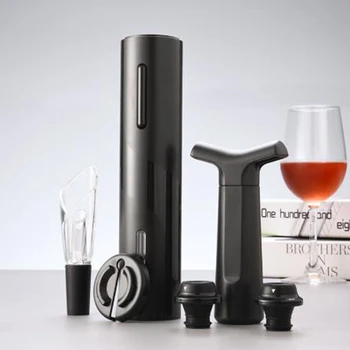 USB Electric Wine Bottle Opener Corkscrew Foil Cutter Decanter Set Automatic Bottle Opener for Red Wine (6Pcs)
USB Electric Wine Bottle Opener Corkscrew Foil Cutter Decanter Set Automatic Bottle Opener for Red Wine (6Pcs)