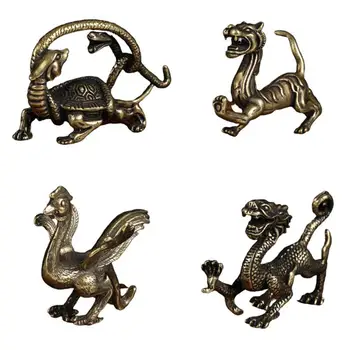 4Pcs Chinese Style Copper Figurine Spirit Beast Fortune Prosperous Fengshui Figurine Statue Ornament Good Protection Home Decor
4Pcs Chinese Style Copper Figurine Spirit Beast Fortune Prosperous Fengshui Figurine Statue Ornament Good Protection Home Decor