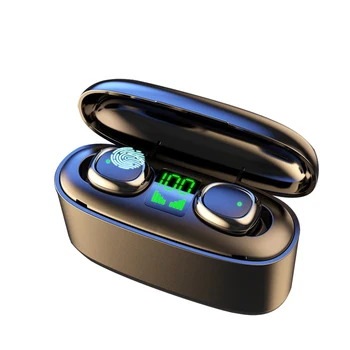 Wireless Blutetooth Earphones Waterproof Touch Control Design with Capacity Case 2200mAh Portable Multi Use for Phone Power Bank
Wireless Blutetooth Earphones Waterproof Touch Control Design with Capacity Case 2200mAh Portable Multi Use for Phone Power Bank