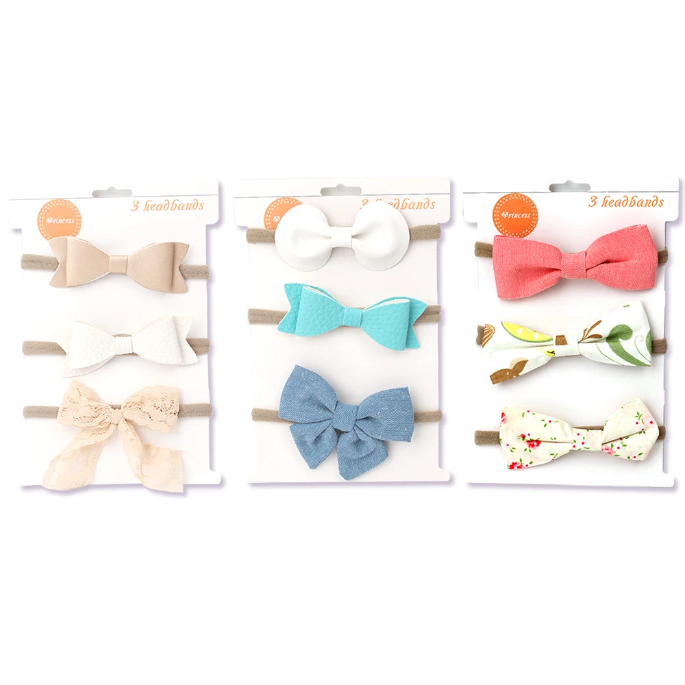 3PCS/set Baby Girls Nylon Soft Headbands Bow Knot Hair Bow-knot Elastic Customized Simple Hair Accessories For Girls
3PCS/set Baby Girls Nylon Soft Headbands Bow Knot Hair Bow-knot Elastic Customized Simple Hair Accessories For Girls
