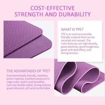 Yoga Mat Body Line Outdoor Aerobics Elasticity Fitness Mat Non-Slip Mat Universal Durable 183 * 61 * 0.6cm TPE
Yoga Mat Body Line Outdoor Aerobics Elasticity Fitness Mat Non-Slip Mat Universal Durable 183 * 61 * 0.6cm TPE