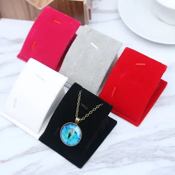 1 PC Pure Color Velvet Pendant Necklace Chain Jewelry Display Stand Holder Organizer Box for Jewelry Packing Tools 
1 PC Pure Color Velvet Pendant Necklace Chain Jewelry Display Stand Holder Organizer Box for Jewelry Packing Tools