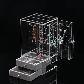 Acrylic Dust-proof Jewelry Storage Box Earrings Display Stand Drawers Organizer Jewerly Storage
Acrylic Dust-proof Jewelry Storage Box Earrings Display Stand Drawers Organizer Jewerly Storage