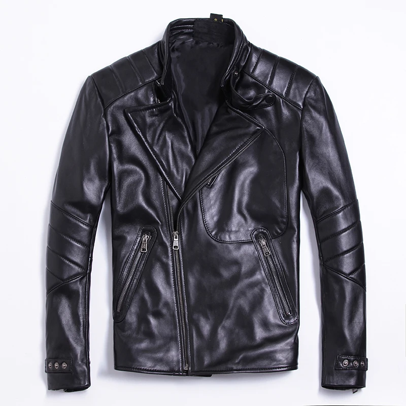Black Quality Sheepskin Real Jacket Coats Motorcycle Riding Fashion Multi Pockets Genuine Leather Large Size 5XL Jackets
Black Quality Sheepskin Real Jacket Coats Motorcycle Riding Fashion Multi Pockets Genuine Leather Large Size 5XL Jackets