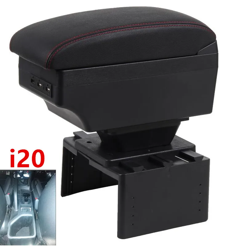 For Hyundai I20 armrest box central Store content Storage box hyundai armrest box with USB interface
For Hyundai I20 armrest box central Store content Storage box hyundai armrest box with USB interface