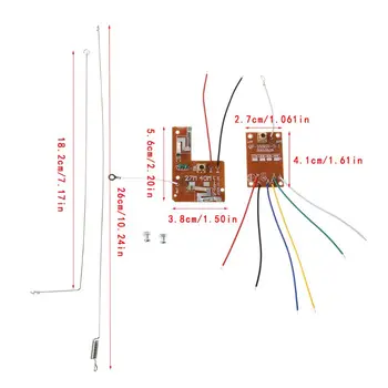 4CH RC Remote Control 27MHz Circuit PCB Transmitter and Receiver Board with Antenna Radio System for Car Truck Toy
4CH RC Remote Control 27MHz Circuit PCB Transmitter and Receiver Board with Antenna Radio System for Car Truck Toy