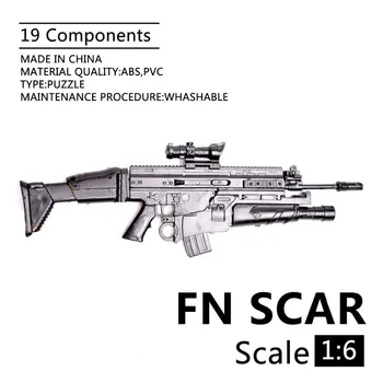 1:6 FN Scar Assault Rifle Gun 1/6 Plastic Puzzle Weapon Model for 12" Soldier Mini Gun Assembling Toy
1:6 FN Scar Assault Rifle Gun 1/6 Plastic Puzzle Weapon Model for 12" Soldier Mini Gun Assembling Toy