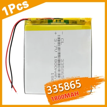 335865 3.7V 1800mah Lithium Polymer Battery Large Capacity Power with Protection Board For E-book Walkie Talkie LED Advertising
335865 3.7V 1800mah Lithium Polymer Battery Large Capacity Power with Protection Board For E-book Walkie Talkie LED Advertising
