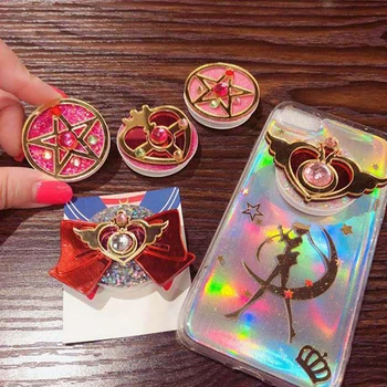 Sailor Moon Crystal Star Crisis Moon Finger Cosmic Heart Compact Holder Stand for Mobile Phone Socket Accessories
Sailor Moon Crystal Star Crisis Moon Finger Cosmic Heart Compact Holder Stand for Mobile Phone Socket Accessories