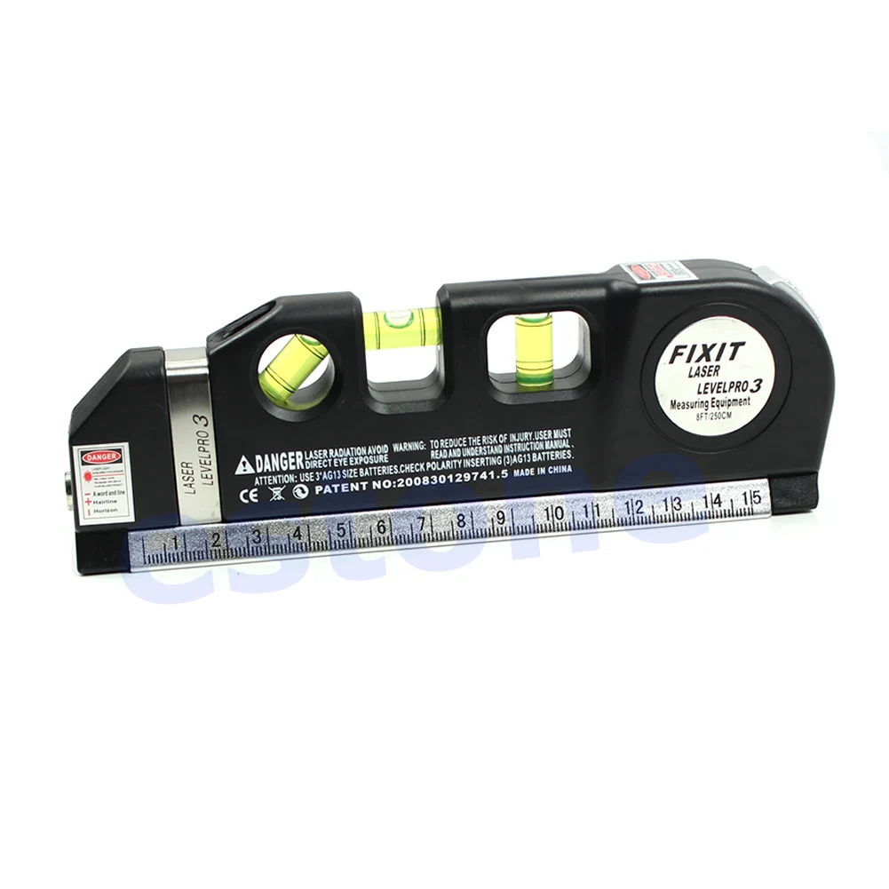 Multipurpose Level Laser Horizon Vertical Measure Tape Aligner Bubbles Ruler 8FT 37MB
Multipurpose Level Laser Horizon Vertical Measure Tape Aligner Bubbles Ruler 8FT 37MB