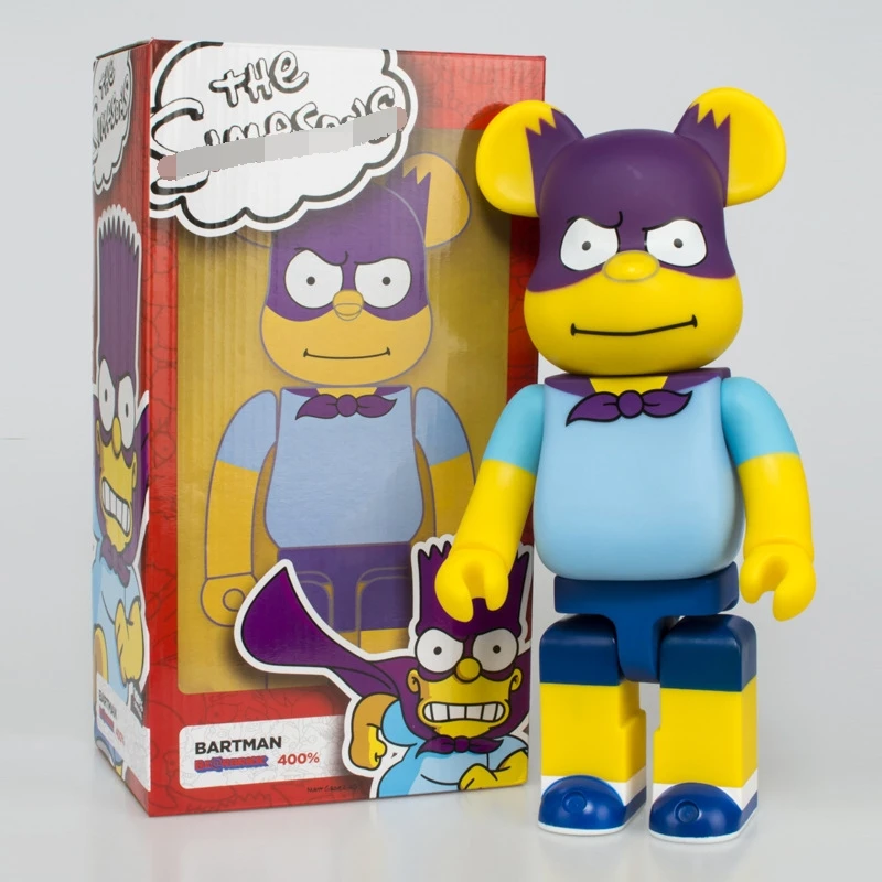 28cm Bear Brick Be@r Toy Street Style 400% Bartman Bart Cloak PCV Action Figure Collection Gift Decoration Toy
28cm Bear Brick Be@r Toy Street Style 400% Bartman Bart Cloak PCV Action Figure Collection Gift Decoration Toy