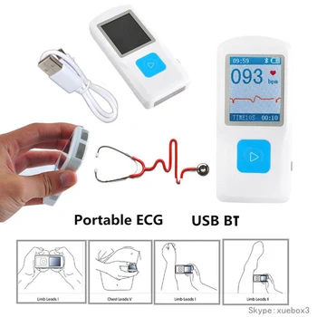 CONTEC ECG EKG machine Portable Medical Household Heart ECG EKG Monitor Bluetooth connection signos vitales Ecg Monitor USB
CONTEC ECG EKG machine Portable Medical Household Heart ECG EKG Monitor Bluetooth connection signos vitales Ecg Monitor USB