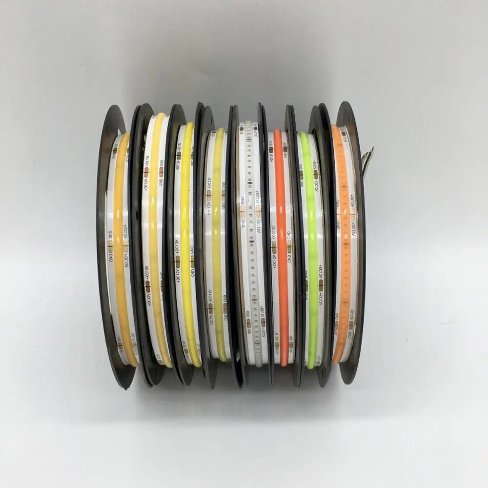 COB LED Strip Light Colorful DC12V 512 LEDs/m High Density Flexible FOB COB Led Lights Warm White Purple Red Auto Car Decor
COB LED Strip Light Colorful DC12V 512 LEDs/m High Density Flexible FOB COB Led Lights Warm White Purple Red Auto Car Decor