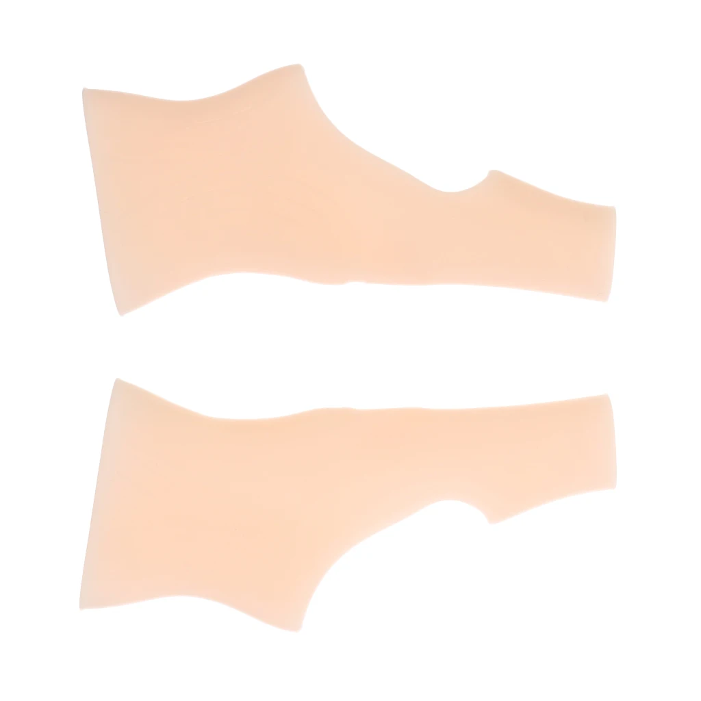 1Pair Silicone Gel Thumb Wrist Support Gloves Tenosynovitis Spasms Relief Pain - Nude 1Pair Silicone Gel Thumb Wrist Support Gloves Tenosynovitis Spasms Relief Pain - Nude