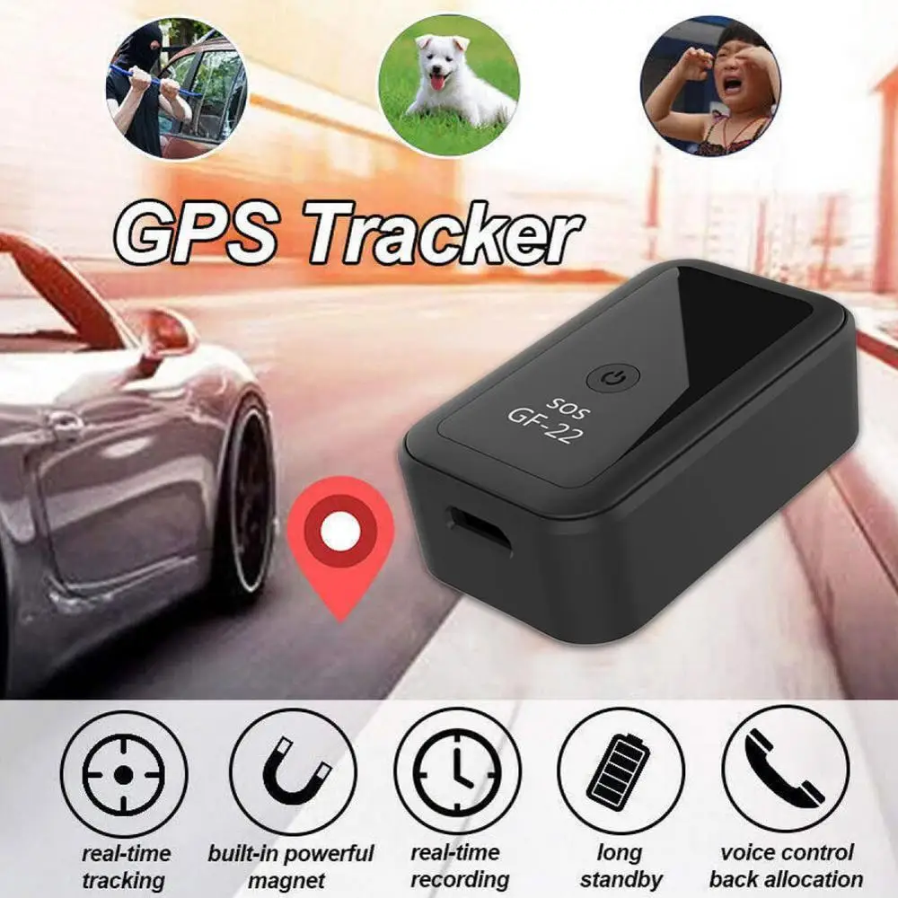 Новый GF22 мини GPS-трекер в реальном времени автомобильный с голосовым управлением