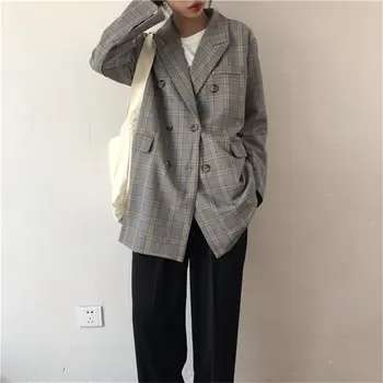 Alien Kitty Vintage OL All Match Fresh Sweet Gentle Feminine Stylish Hot Office Lady Casual Plaid Woolen Women Loose Blazers
Alien Kitty Vintage OL All Match Fresh Sweet Gentle Feminine Stylish Hot Office Lady Casual Plaid Woolen Women Loose Blazers