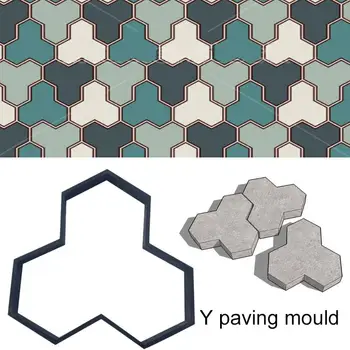 Plastic Practic Riginality Path Walk Maker Pavement Mold Cement Brick Molds Path Maker Mold DIY Garden Ground Stones Courtyard
Plastic Practic Riginality Path Walk Maker Pavement Mold Cement Brick Molds Path Maker Mold DIY Garden Ground Stones Courtyard