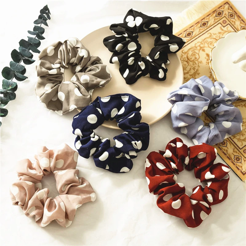 Big Polka Dot Printing Chiffon Scrunchie Elastic Hair Bands Women Girls Sweet Ponytail Holder Hair Ties Rope Hair Accessories
Big Polka Dot Printing Chiffon Scrunchie Elastic Hair Bands Women Girls Sweet Ponytail Holder Hair Ties Rope Hair Accessories