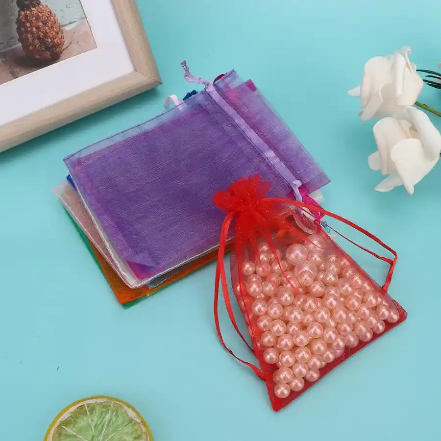 organza wedding favor voile bags gift organizer drawstring