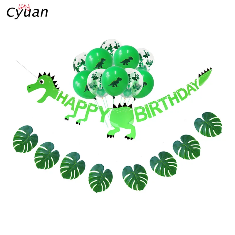 Cyuan Boy Birthday Party Decor Wild One Dinosaur Shape Banner Paper Garlands Green Pompoms Dino Balloons Kids Birthday Supplies 
Cyuan Boy Birthday Party Decor Wild One Dinosaur Shape Banner Paper Garlands Green Pompoms Dino Balloons Kids Birthday Supplies