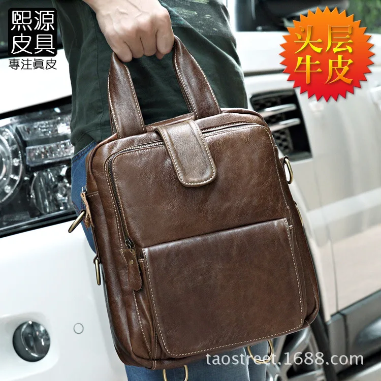 Hee Source Leather Goods Europe And America MEN'S Real-leather Bag Full-grain Leather Retro Horse Leather Shoulder Bag Shoulder
Hee Source Leather Goods Europe And America MEN'S Real-leather Bag Full-grain Leather Retro Horse Leather Shoulder Bag Shoulder