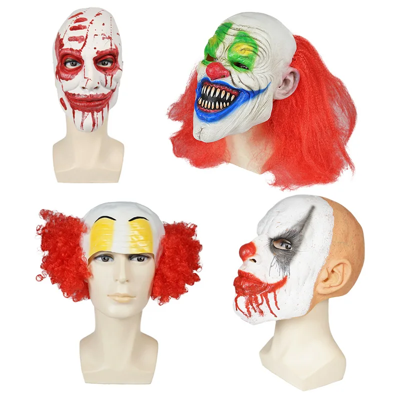 Evil Scary Halloween Flame Clown Mask Rubber Latex with Hair Funny Circus Clown Halloween Party Costumes Props Adult One size 
Evil Scary Halloween Flame Clown Mask Rubber Latex with Hair Funny Circus Clown Halloween Party Costumes Props Adult One size