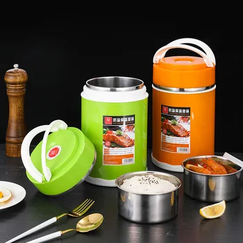 2.0L Stainless Steel Bento Box Heat/cold Lunch Box For School Portable Food Container Kitchen double-wall Lunchbox Microwavable
2.0L Stainless Steel Bento Box Heat/cold Lunch Box For School Portable Food Container Kitchen double-wall Lunchbox Microwavable