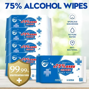 40Pcs/pack Alcohol Wet Wipes Disposable Disinfectant Wipes Antiseptic Skin Cleanser Sterilization Jewelry Mobile Phone Cleaning
40Pcs/pack Alcohol Wet Wipes Disposable Disinfectant Wipes Antiseptic Skin Cleanser Sterilization Jewelry Mobile Phone Cleaning